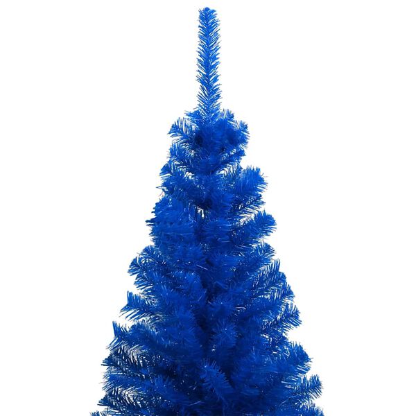 vidaXL &Aacute;rvore Natal artificial pr&eacute;-iluminada c/ bolas 240cm PVC azul