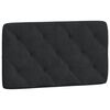 vidaXL Almofad&atilde;o de cabeceira 80 cm veludo preto
