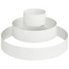 vidaXL Vaso de Jardim Branco 120 x 120 x 20 cm A&ccedil;o laminado a frio