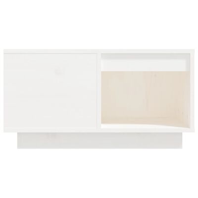 vidaXL Mesa de centro 60x61x32,5 cm madeira de pinho maciça branco