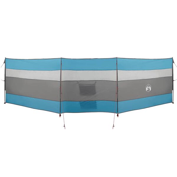 vidaXL Corta-vento de campismo 508x130 cm impermeável azul