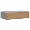 vidaXL Prateleiras de parede com gavetas 2 pcs MDF 40x23,5x10 cm cinza