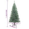 vidaXL &Aacute;rvore de Natal artificial c/ flocos de neve 180 cm verde