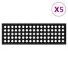 vidaXL Tapetes de escada 5 pcs 25x75 cm borracha