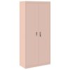 vidaXL Arm&aacute;rio de arruma&ccedil;&atilde;o Rosa 90 x 40 x 200 cm A&ccedil;o