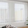 vidaXL Cortina de Renda com cortinas Branco 200 x 400 cm Poli&eacute;ster
