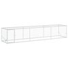 vidaXL Galp&atilde;o de Galinhas Prateado 500 x 100 x 100 cm A&ccedil;o Galvanizado