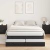 vidaXL Estrado de cama com arrumação com gaveta Carvalho Preto 135 cm