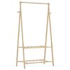 vidaXL Roupeiro com prateleiras 96x45,5x150,5 cm bambu