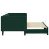 vidaXL Sof&aacute;-cama com gavet&atilde;o 80x200 cm veludo verde-escuro