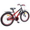 vidaXL Bicicleta Infantil 18 Polegadas para 5-7 anos Azul Preto