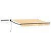 vidaXL Toldo Retr&aacute;til El&eacute;trico Amarelo, Branco, Antracite 3 x 2 m