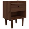 vidaXL Mesa-de-cabeceira BILBAO Caramelo escuro 45 x 35 x 59 cm