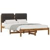 vidaXL Estrutura de Cama com Cabeceira Estofada