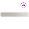 vidaXL Orlas de relva 10 pcs 15x103 cm a&ccedil;o inoxid&aacute;vel