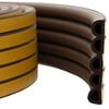 vidaXL Selante de Janela Autocolante Castanho 14 x 12 mm 12 m