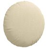vidaXL Almofadas de Assento 2 pcs Creme &Oslash;50 x 19 cm tecido