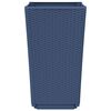 vidaXL Vasos/floreiras 4 pcs 32,5x32,5x57 cm PP cinzento azul