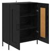 vidaXL Buffet Carvalho Preto 69,5 x 34 x 90 cm