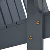 vidaXL Cadeira Adirondack dupla madeira cinzento