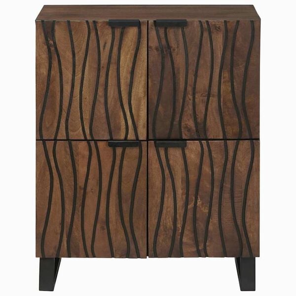 vidaXL Arm&aacute;rios e Estantes para Armazenamento de M&iacute;dia Castanho