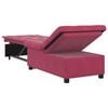 vidaXL Sof&aacute;-Cama Vinho Vermelho 194 x 67 x 82 cm Veludo