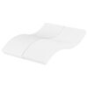 vidaXL Colch&atilde;o de espuma 140x210 cm dureza H2 H3 branco