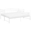 vidaXL Estrutura sof&aacute;-cama de puxar 90x200 cm metal branco