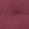 vidaXL Travesseiro para Costas Vinho Vermelho 200 x 24 x 50 cm tecido