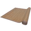 Tapete retangular bambu 150 x 200 cm castanho