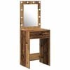 vidaXL Mesa de vestir Madeira antiga 50 x 41 x 135 cm