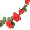 vidaXL Grinaldas de flores 6 pcs 250 cm vermelho