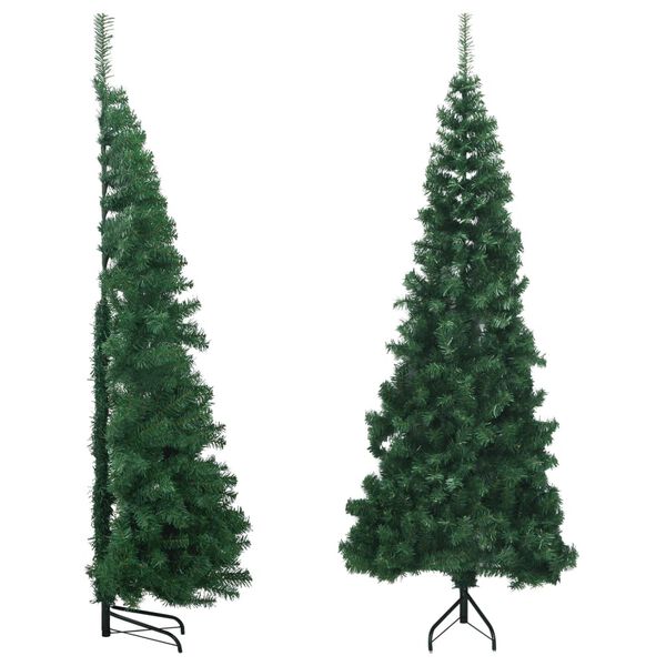 vidaXL &Aacute;rvore de Natal artificial de canto 180 cm PVC verde