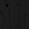 vidaXL Cabeceira de cama 96x4x100 cm pinho maciço preto