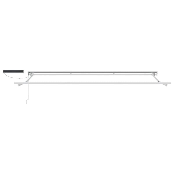 vidaXL Toldo Retr&aacute;til El&eacute;trico Branco 4 x 2 m
