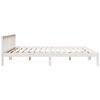 vidaXL Cama extra longa sem colch&atilde;o 180x220 cm pinho maci&ccedil;o branco