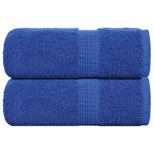 vidaXL Toalhas de rosto FROGN 2 pe&ccedil;as Azul 30x30 cm 360 g/m&sup2;