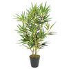 vidaXL &Aacute;rvore de bambu artificial 368 folhas 80 cm verde
