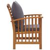 vidaXL 4 pcs conj. lounge jardim c/ almofadões madeira acácia maciça