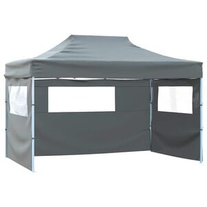 vidaXL Tenda dobr&aacute;vel com 3 paredes 431x291x315 cm antracite