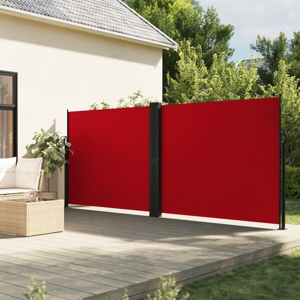 vidaXL Toldo lateral retr&aacute;til 180x600 cm vermelho