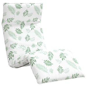 vidaXL Espregui&ccedil;adeira dobr&aacute;vel 175x54x8,5 cm Padr&atilde;o de folhas