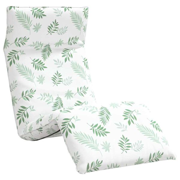 vidaXL Espregui&ccedil;adeira dobr&aacute;vel 175x54x8,5 cm Padr&atilde;o de folhas