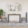 vidaXL Cadeiras de jantar 2 pcs Panama 40x46x90 cm pinho maci&ccedil;o cinza