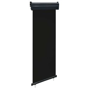 vidaXL Toldo lateral para varanda 65x250 cm preto