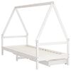 vidaXL Estrutura cama infantil c/ gavetas 80x200cm pinho maciço branco