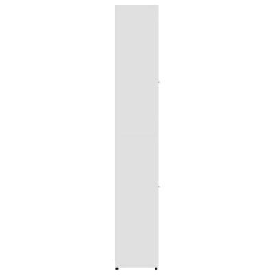 vidaXL Armário de casa de banho 30x30x183,5 cm contraplacado branco