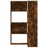 vidaXL Estante canto 4 prateleiras derivados madeira carvalho fumado