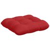 vidaXL Almofadas de Assento 4 pcs Vermelho 45 x 45 x 12 cm tecido