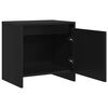 vidaXL Mesa de cabeceira 45x34x44,5 cm contraplacado preto
